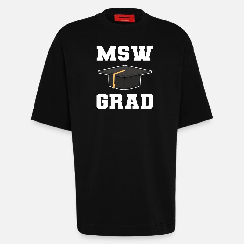 Master Studium Abschlussfeier - Heavyweight T-Shirt - made by SPREAD  - SOLID BLACK