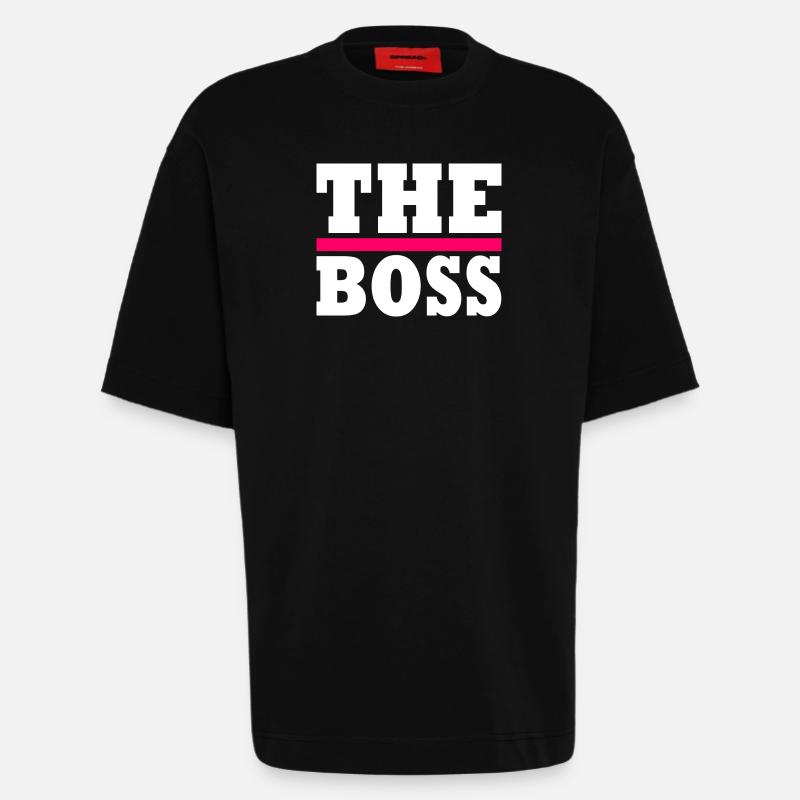 The boss - Heavyweight T-Shirt - made by SPREAD  - SOLID BLACK