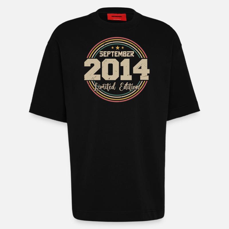 September Birthday Gift 2014 - Heavyweight T-Shirt - made by SPREAD - SOLID BLACK