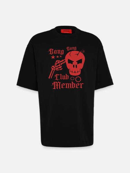 Bang Bang Club Member - Heavyweight T-Shirt - made by SPREAD  - SOLID BLACK