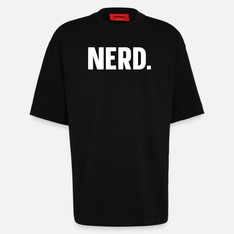 NERD einfach Nerd - Heavyweight T-Shirt - made by SPREAD - SOLID BLACK