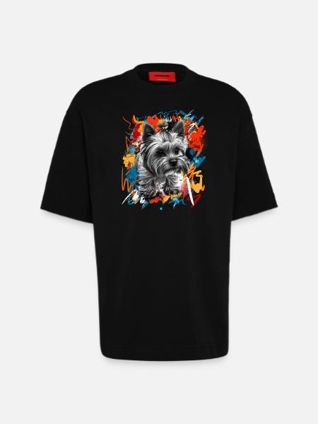 Yorkshire Terrier - Heavyweight T-Shirt - made by SPREAD  - SOLID BLACK