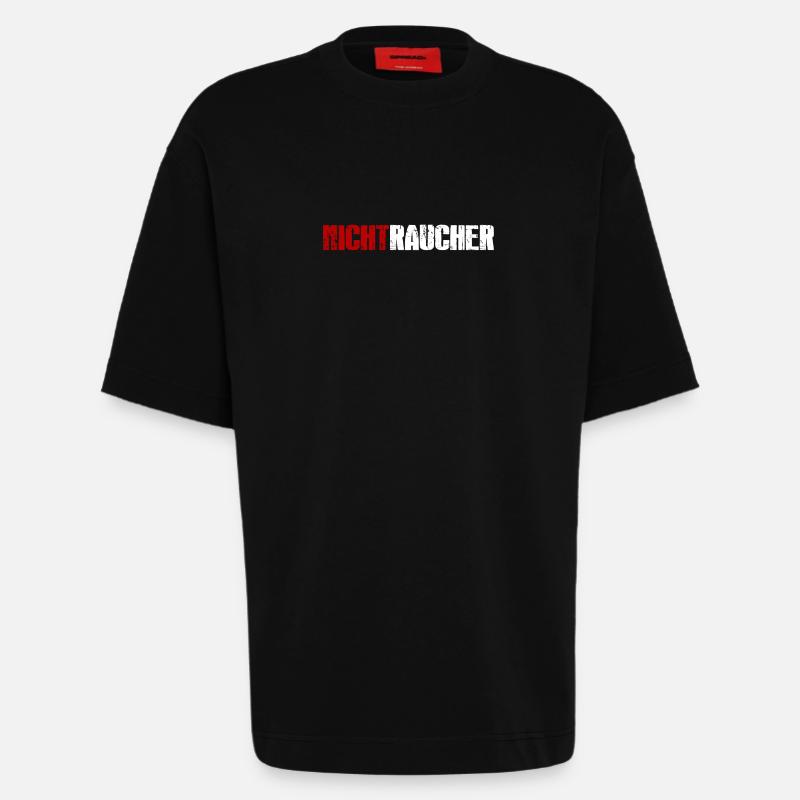 Nichtraucher - Heavyweight T-Shirt - made by SPREAD  - SOLID BLACK