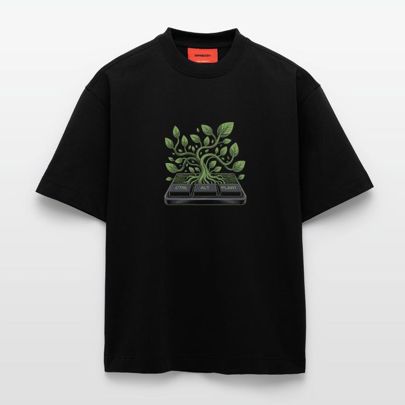ctrl alt plant garden design Heavyweight T-Shirt - made by SPREAD 