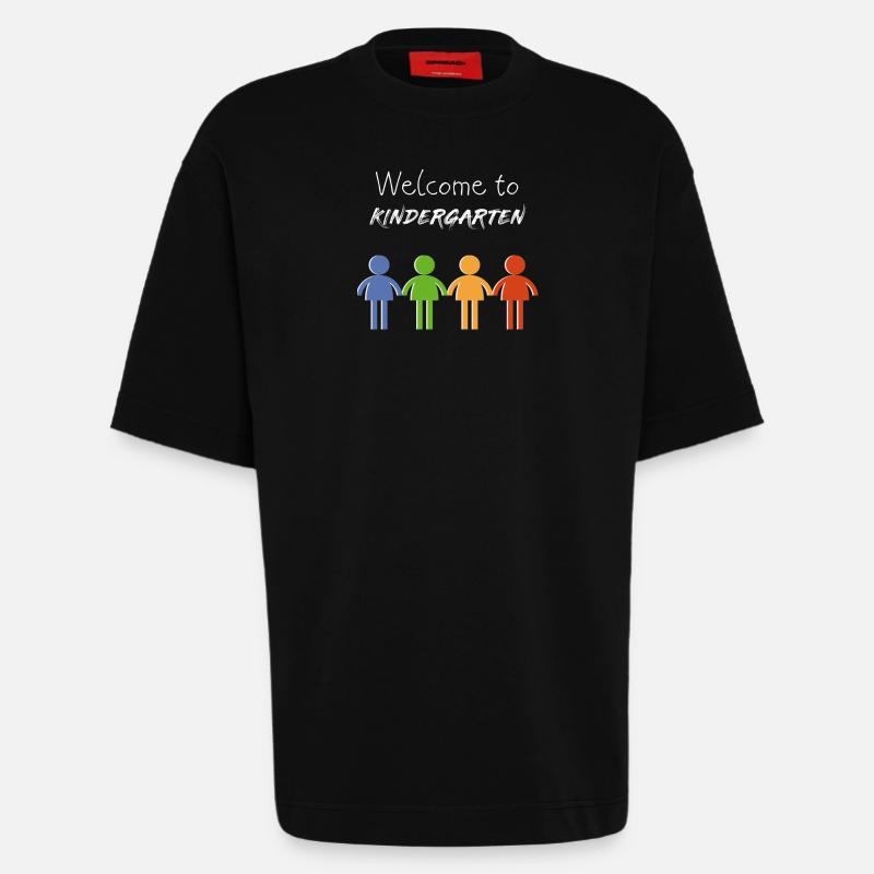 Kinder Babysprüche Kindergarten - Heavyweight T-Shirt - made by SPREAD  - SOLID BLACK