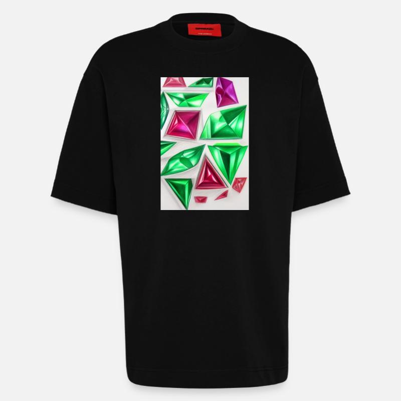 Edelsteine - Heavyweight T-Shirt - made by SPREAD - SOLID BLACK