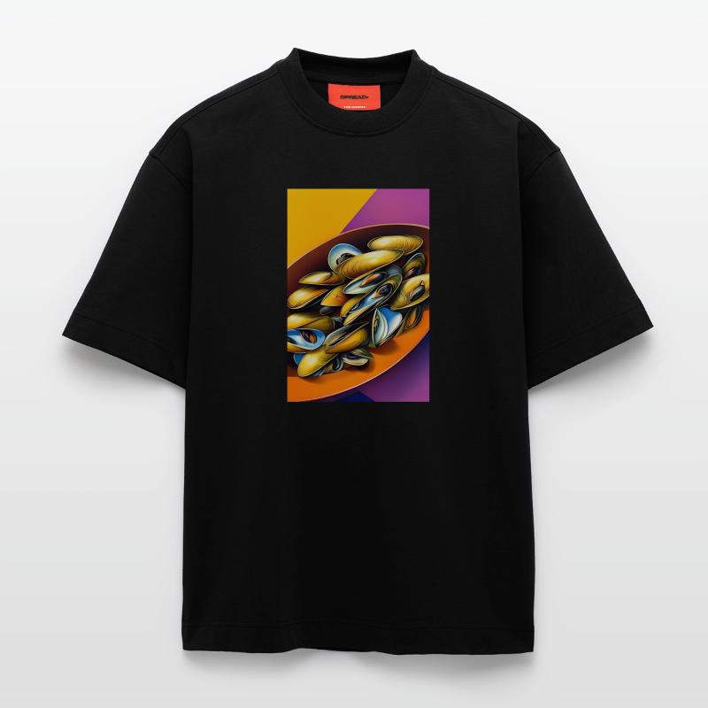 Moules T-shirt bio épais oversize fabriqué en UE