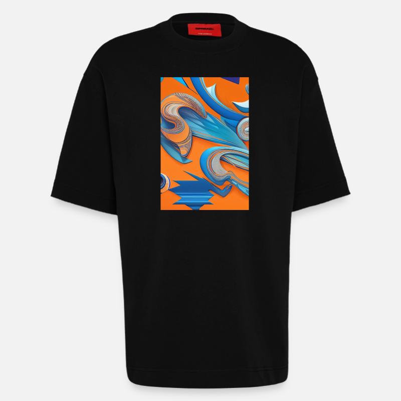 Abstrakte Kunst - Heavyweight T-Shirt - made by SPREAD  - SOLID BLACK