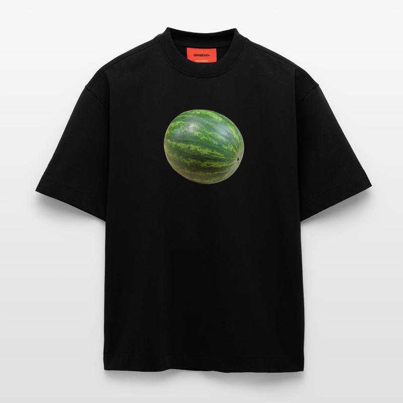veggie pastèque pastèque melon melon gemues T-shirt bio épais oversize fabriqué en UE
