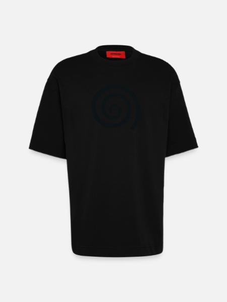 Whirl vortex - Heavyweight T-Shirt - made by SPREAD - SOLID BLACK
