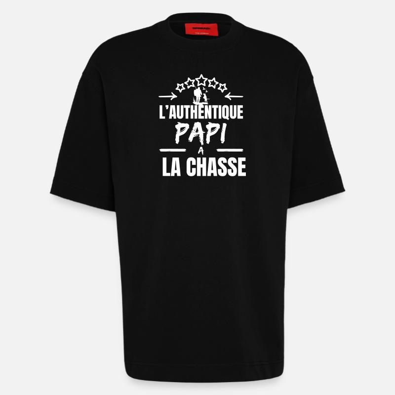 DER AUTHENTISCHE OPA-JÄGER - Heavyweight T-Shirt - made by SPREAD  - SOLID BLACK