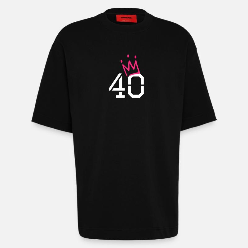 40 - Heavyweight T-Shirt - made by SPREAD  - SOLID BLACK