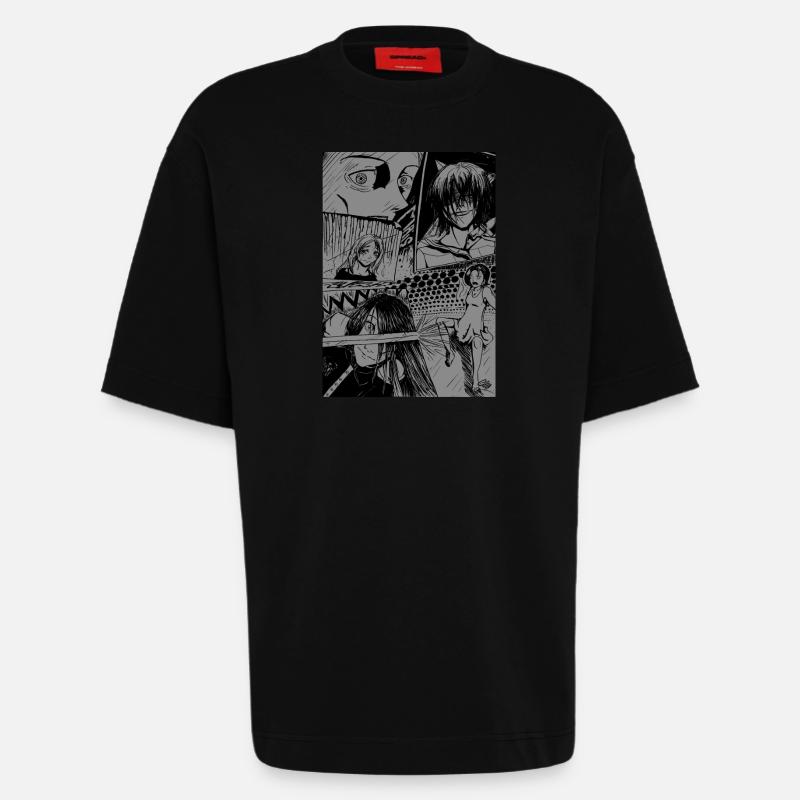 Manga - Heavyweight T-Shirt - made by SPREAD  - SOLID BLACK