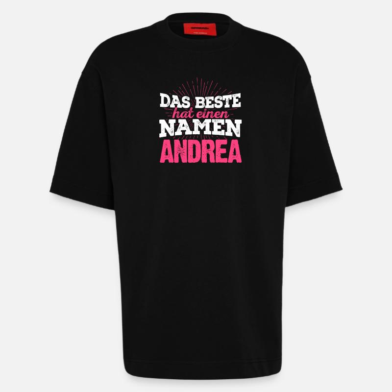 ANDREA - das Beste - Heavyweight T-Shirt - made by SPREAD  - SOLID BLACK