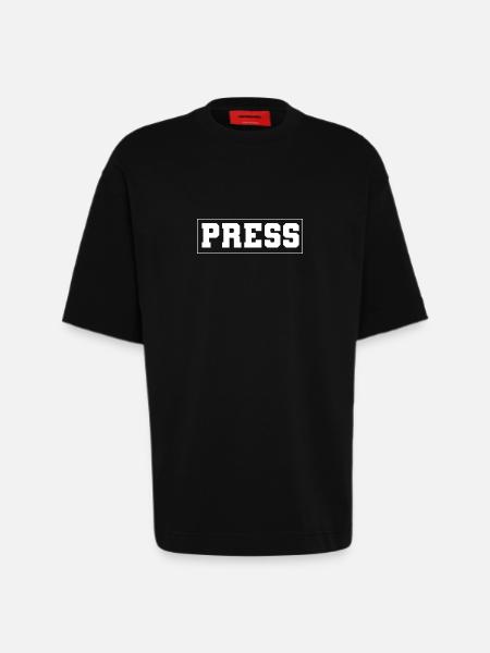 Author Press (Media) - Heavyweight T-Shirt - made by SPREAD - SOLID BLACK