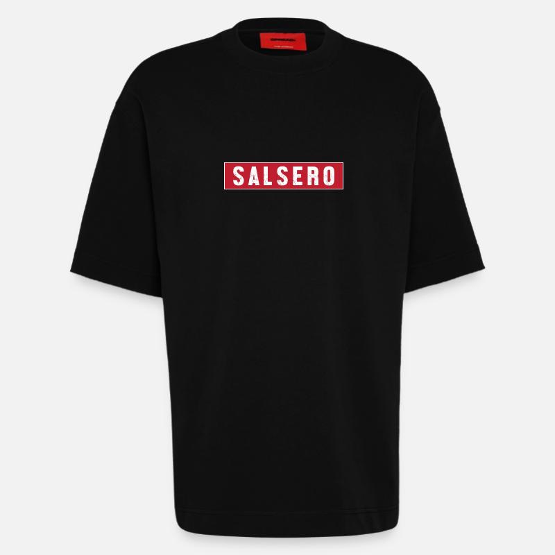 Salsa Dancer Dancer - Heavyweight T-Shirt - made by SPREAD  - SOLID BLACK
