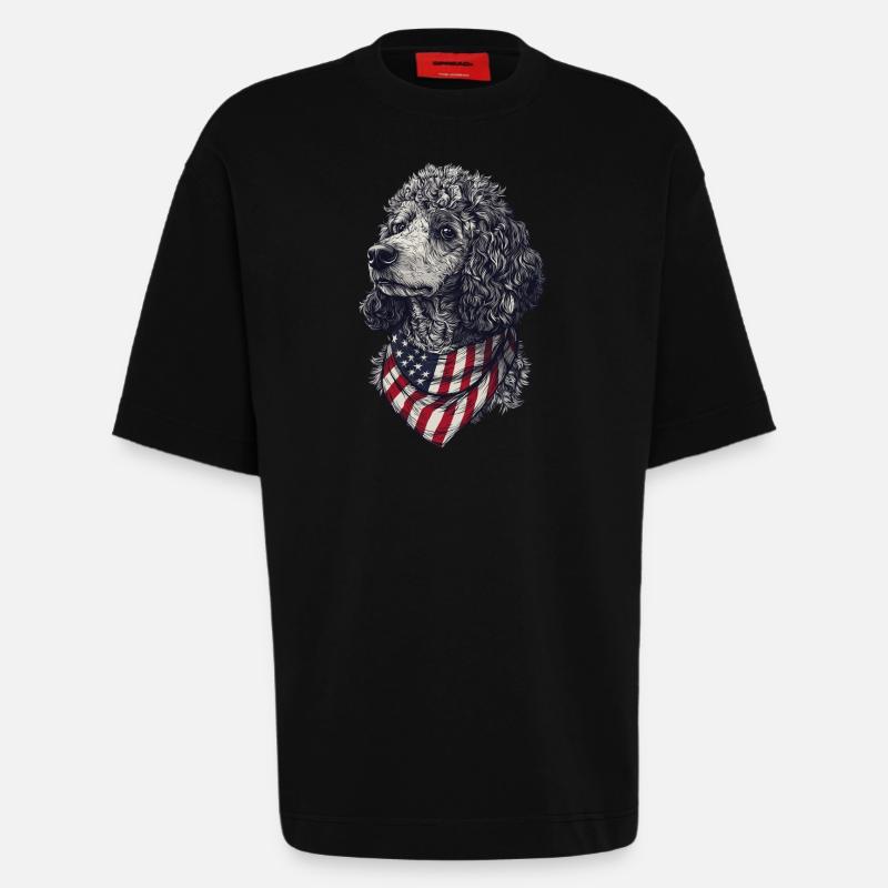 Pudel - Heavyweight T-Shirt - made by SPREAD  - SOLID BLACK