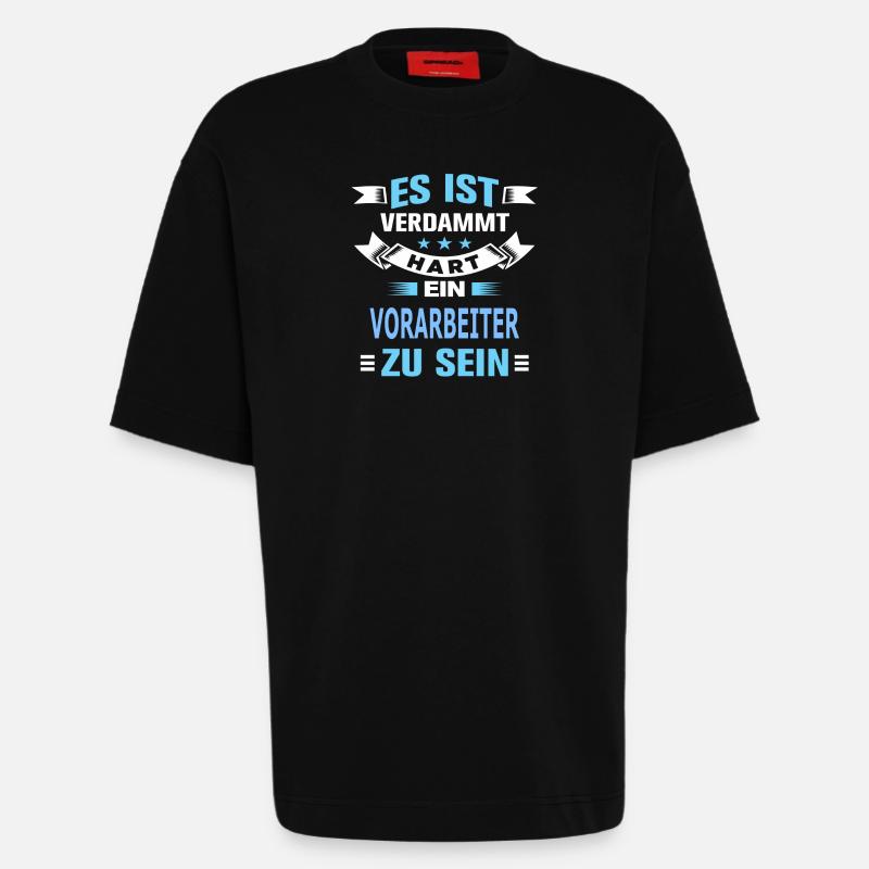 VORARBEITER - Heavyweight T-Shirt - made by SPREAD  - SOLID BLACK