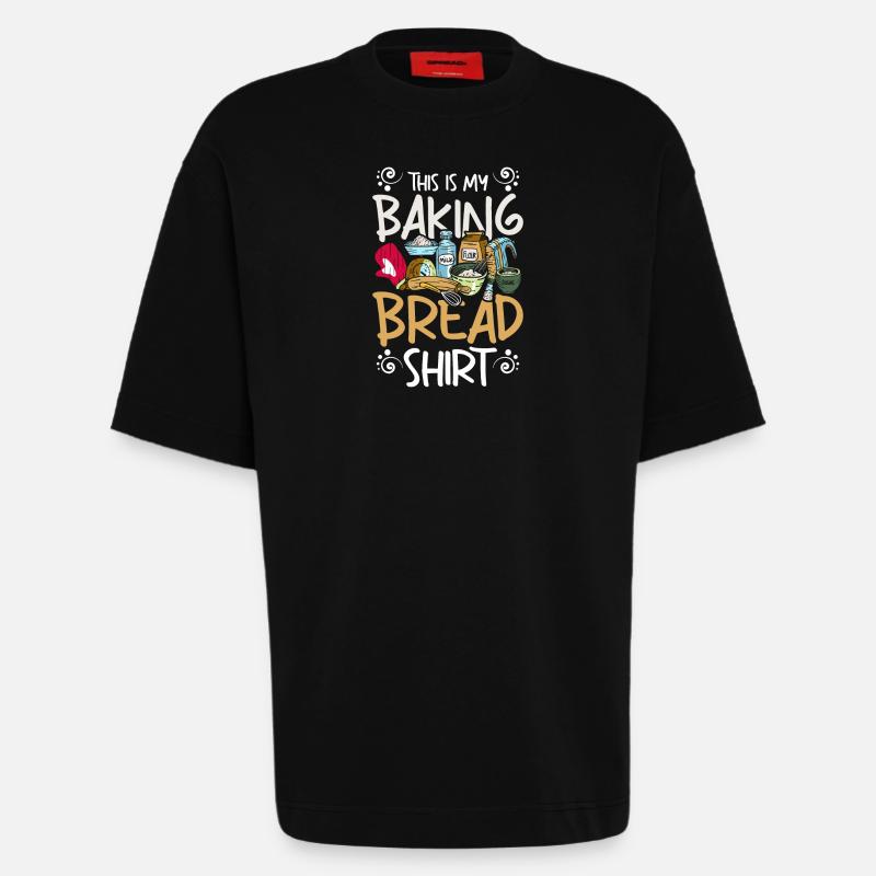 This is my baking bread - Heavyweight T-Shirt - made by SPREAD  - SOLID BLACK