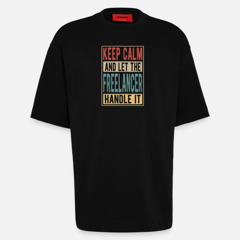 Freelancer Retro Geschenk - Heavyweight T-Shirt - made by SPREAD  - SOLID BLACK