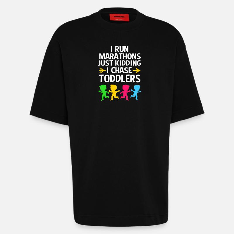 Éducation maternelle Éducateur Éducateur - T-shirt bio épais oversize fabriqué en UE - SOLID BLACK