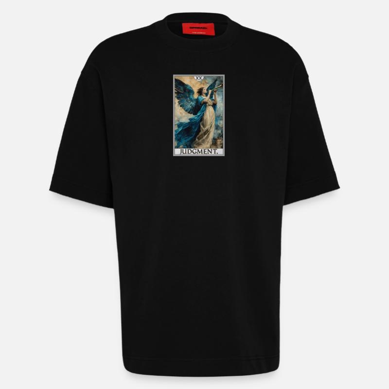 Tarotkarten Tarotkarte 20 Judgment Gericht - Heavyweight T-Shirt - made by SPREAD - SOLID BLACK