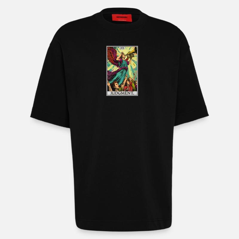 Tarotkarten Tarotkarte 20 Judgment Gericht - Heavyweight T-Shirt - made by SPREAD - SOLID BLACK