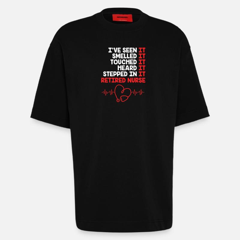 Krankenschwester Rente - Heavyweight T-Shirt - made by SPREAD - SOLID BLACK