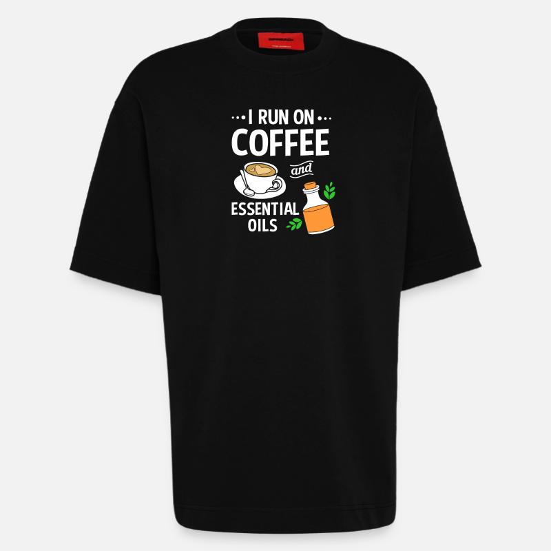 Ätherisches Öl - Heavyweight T-Shirt - made by SPREAD  - SOLID BLACK