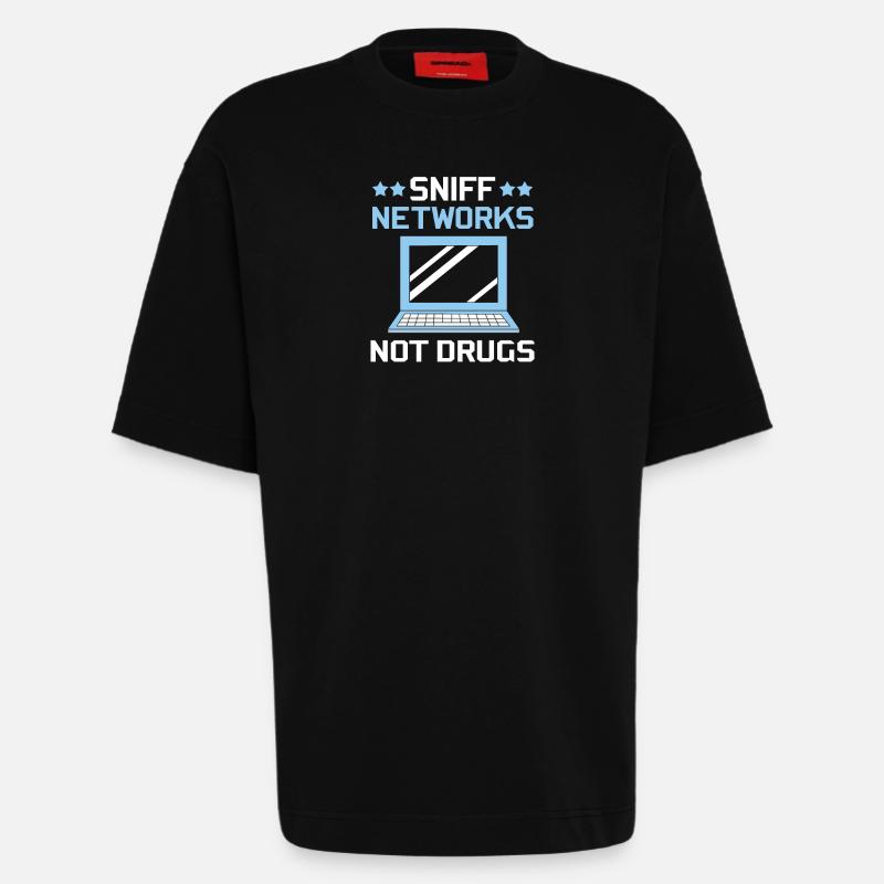 Cybersecurity Cyber Programmierer Hacker - Heavyweight T-Shirt - made by SPREAD - SOLID BLACK