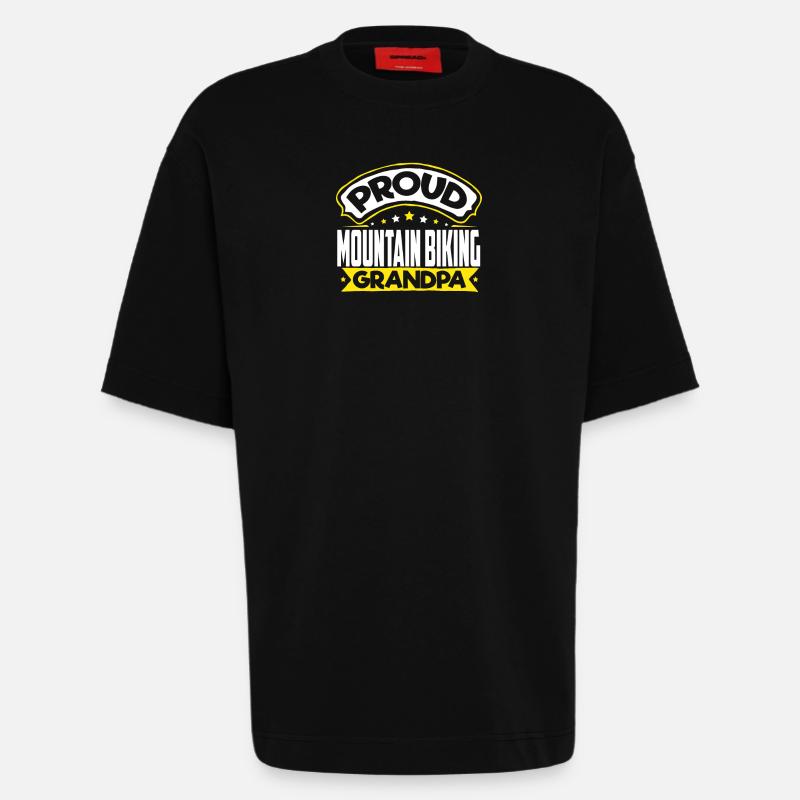 Sports Papi VTT Papi - T-shirt bio épais oversize fabriqué en UE - SOLID BLACK
