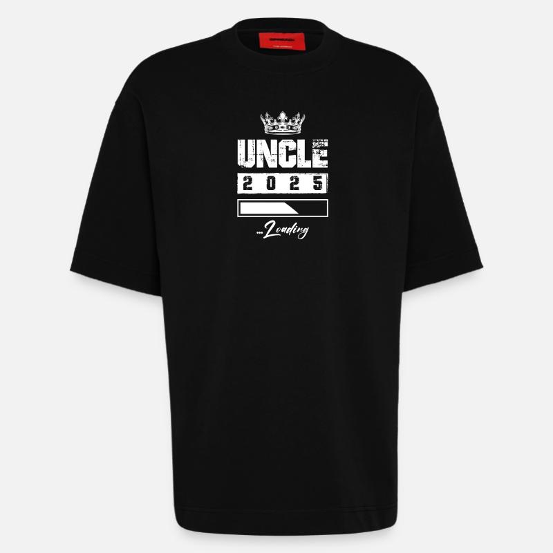 Uncle 2025 Loading - Heavyweight T-Shirt - made by SPREAD  - SOLID BLACK