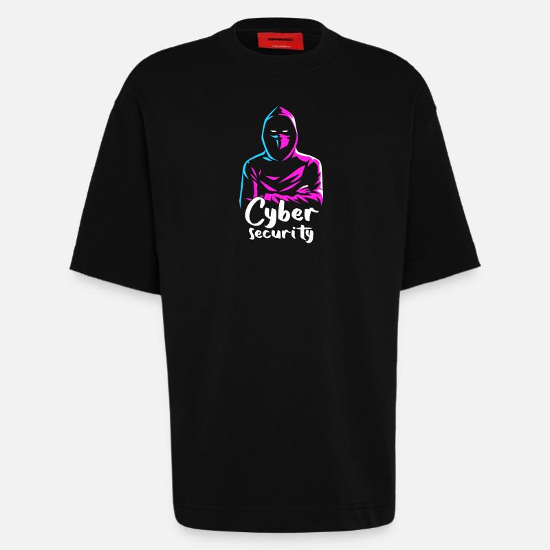Ethical Hacker Cybersecurity Expertise - Heavyweight T-Shirt - made by SPREAD  - SOLID BLACK