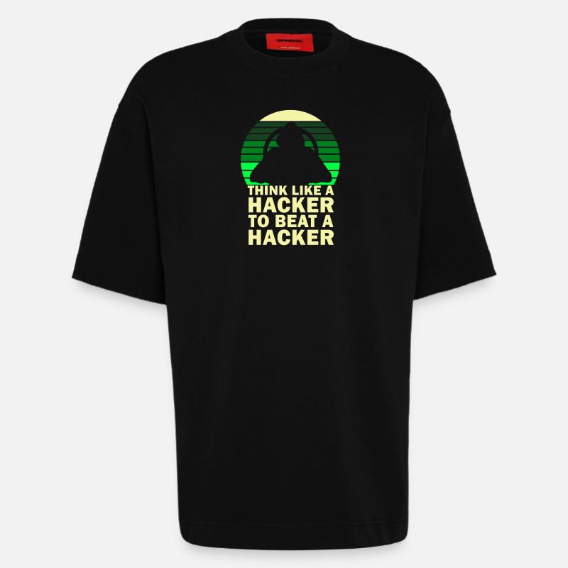 Ethical Hacker Cybersecurity Expertise - Heavyweight T-Shirt - made by SPREAD  - SOLID BLACK