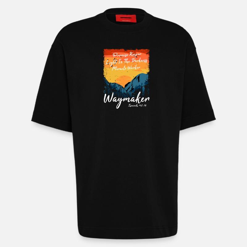 Wegweiser, Versprechenshüter, Wundertäter - Heavyweight T-Shirt - made by SPREAD  - SOLID BLACK