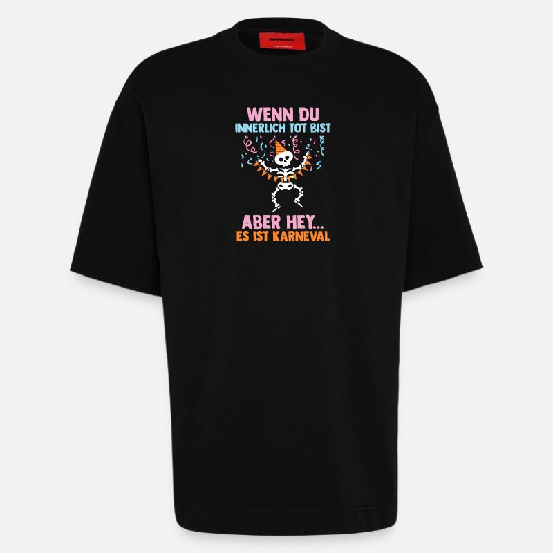 Costume de carnaval Carnaval - T-shirt bio épais oversize fabriqué en UE - SOLID BLACK