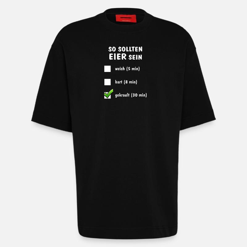 SO SOLLTEN EIER SEIN - Heavyweight T-Shirt - made by SPREAD - SOLID BLACK