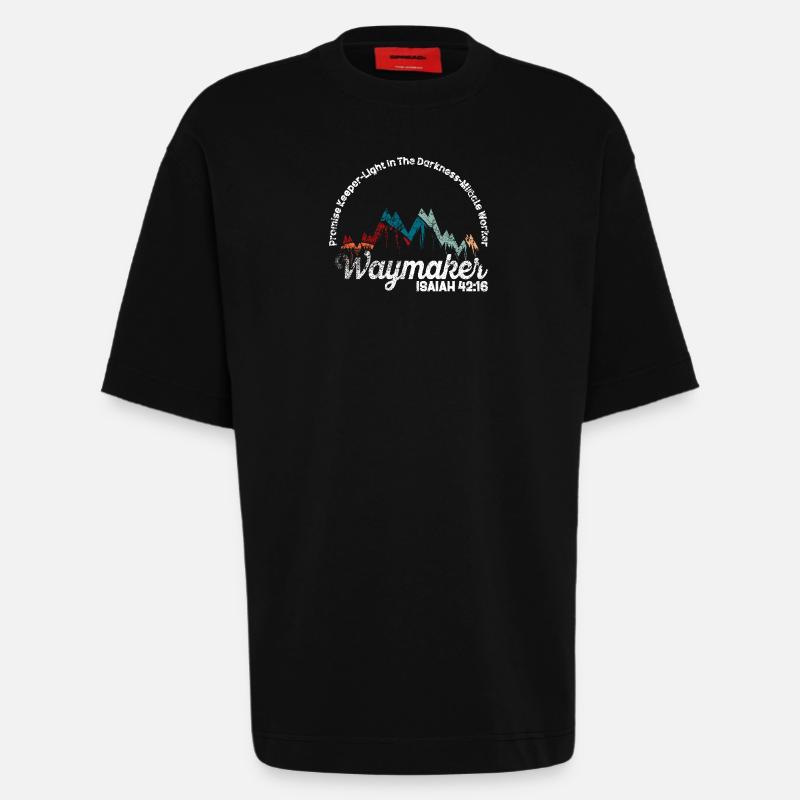 Wegweiser, Versprechenshüter, Wundertäter - Heavyweight T-Shirt - made by SPREAD  - SOLID BLACK