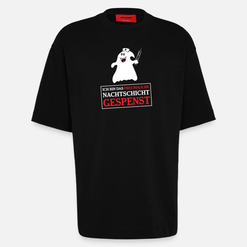 Krankenschwester Krankenpfleger - Heavyweight T-Shirt - made by SPREAD - SOLID BLACK