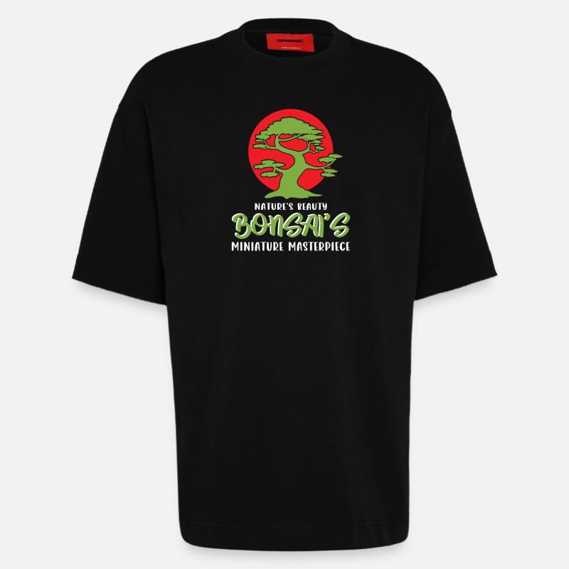 Bonsai Tree - Heavyweight T-Shirt - made by SPREAD  - SOLID BLACK