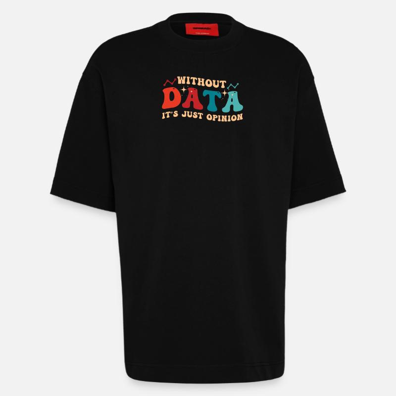 Funny Data Enthusiast Design - Heavyweight T-Shirt - made by SPREAD  - SOLID BLACK