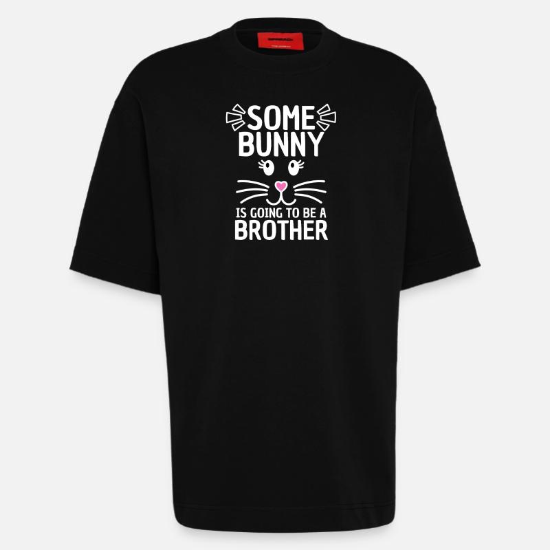 Funny Easter Saying Brother Easter - Heavyweight T-Shirt - made by SPREAD  - SOLID BLACK