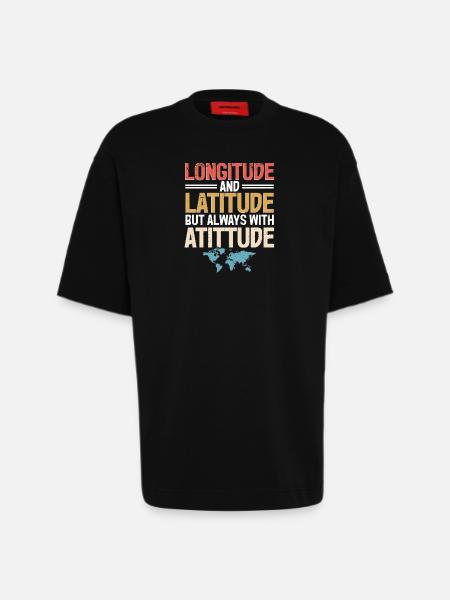 Geographic Information Systems - Heavyweight T-Shirt - made by SPREAD - SOLID BLACK
