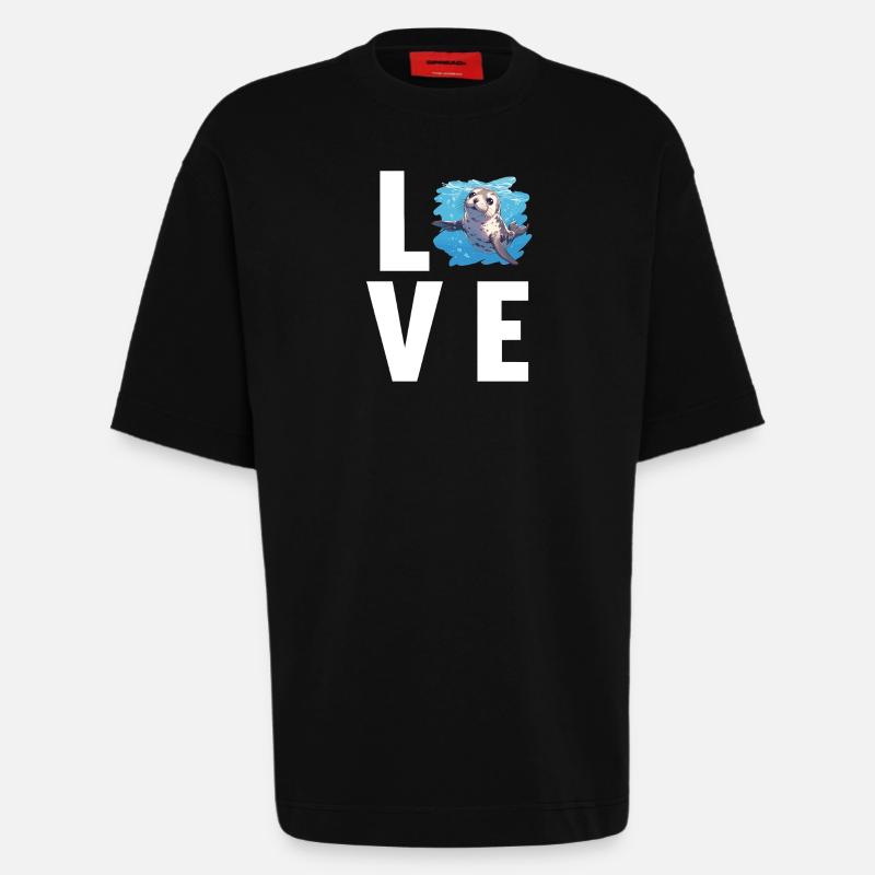 Robben Robbe - Heavyweight T-Shirt - made by SPREAD - SOLID BLACK
