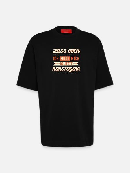 Lass mich - Heavyweight T-Shirt - made by SPREAD  - SOLID BLACK