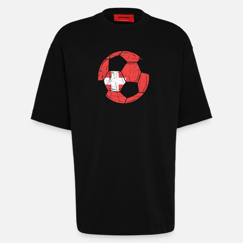 Schweiz Schweizer Schweizerdeutsch - Heavyweight T-Shirt - made by SPREAD - SOLID BLACK