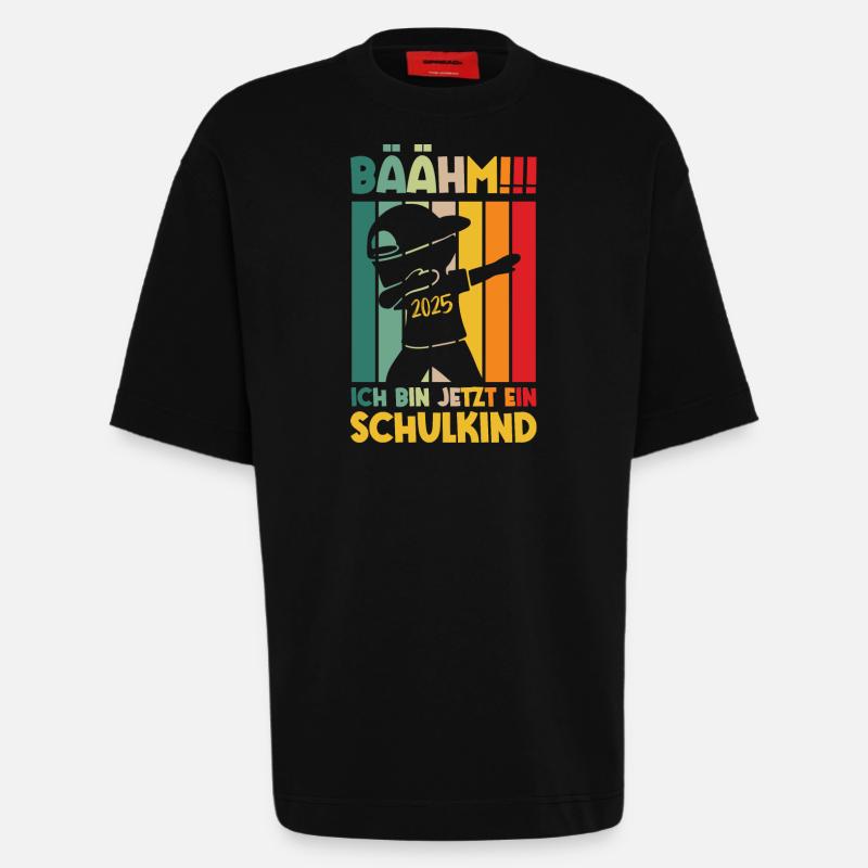 Bäähm Schulkind 2025 - Heavyweight T-Shirt - made by SPREAD  - SOLID BLACK