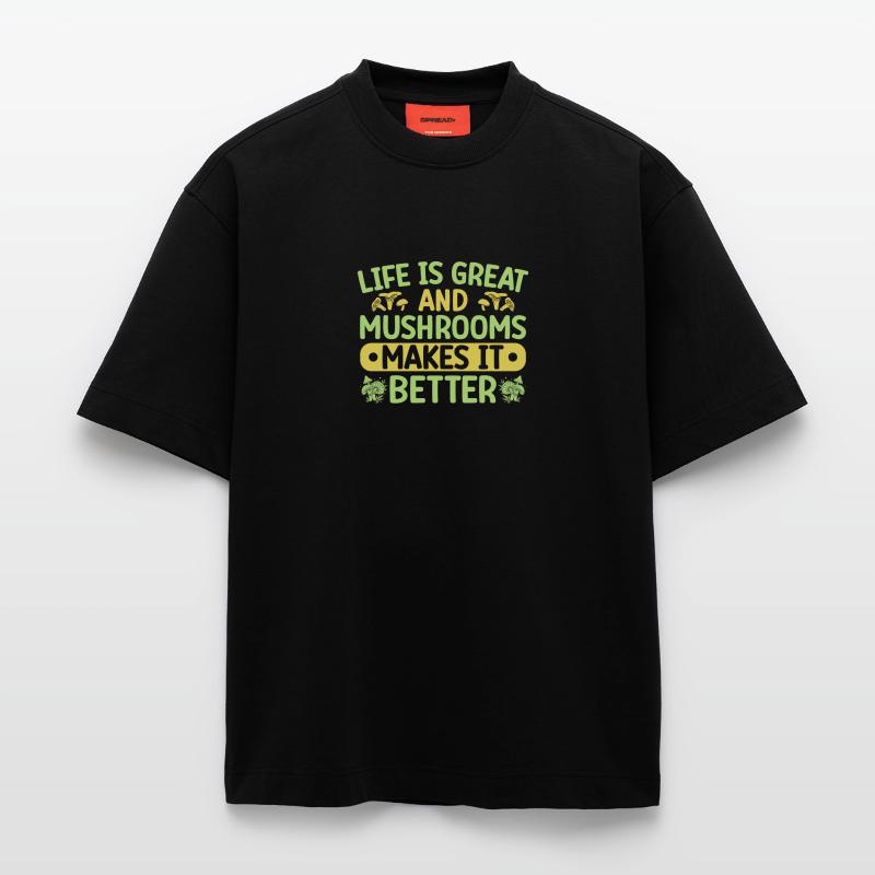 Mushroom Foraging Hunter Makes It Better Morel Heavyweight T-Shirt - made by SPREAD 