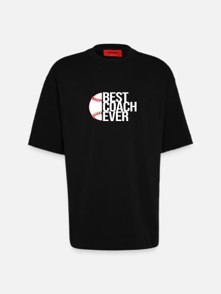 Baseball Coach - Heavyweight T-Shirt - made by SPREAD  - SOLID BLACK