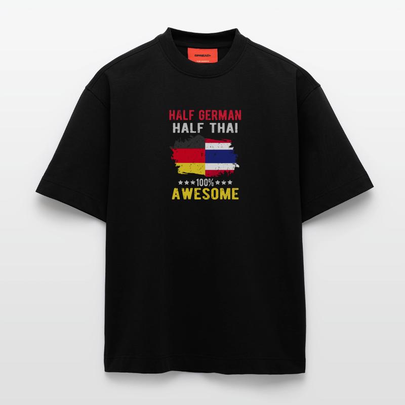 Half German half Thai Heavyweight T-Shirt - made by SPREAD 